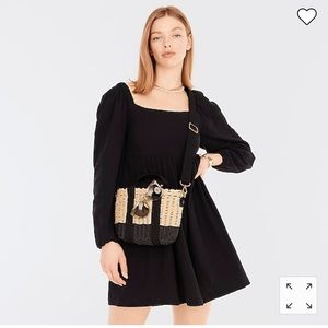 JCrew Square neck soft gauze dress